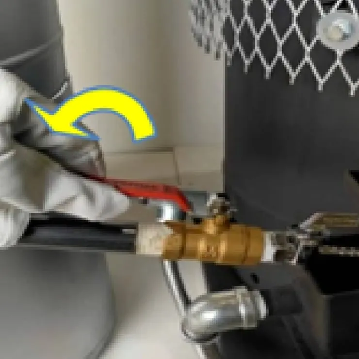 廃油ストーブ・サイクルバーン利用方法：STEP6